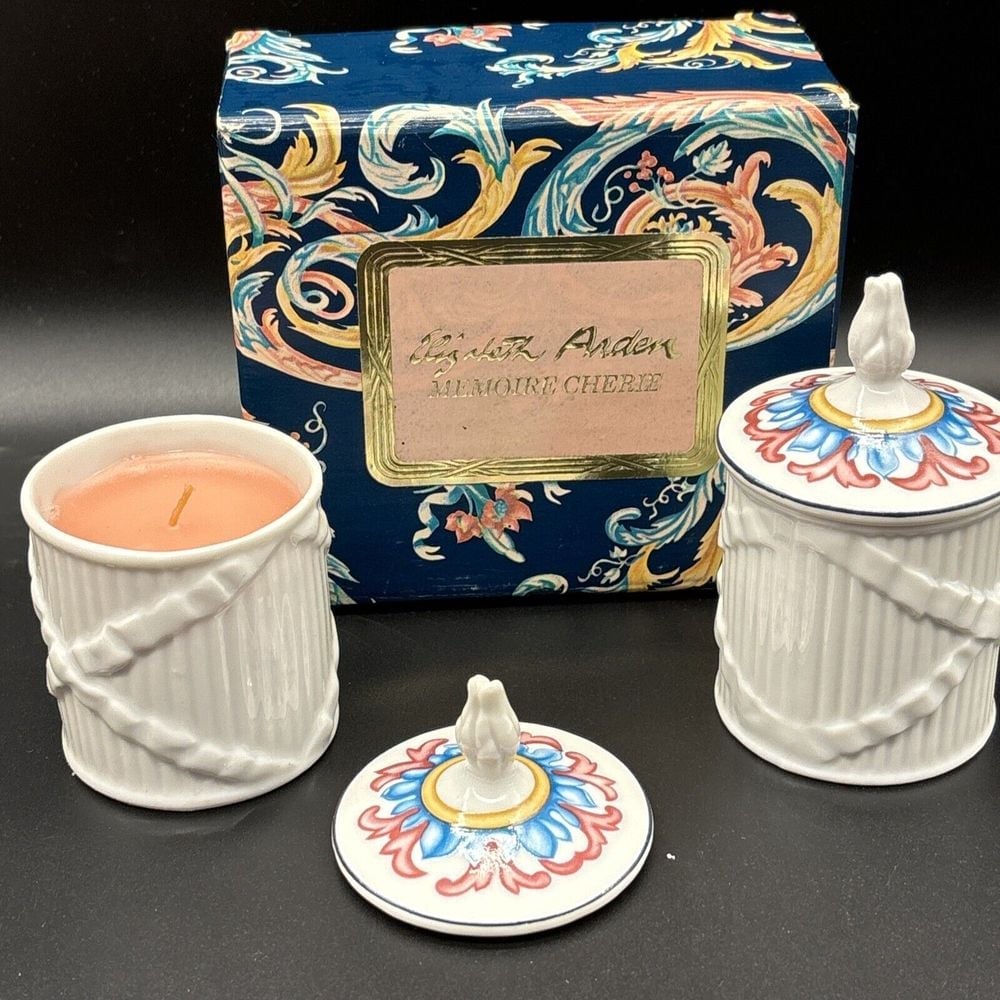 Vintage Elizabeth Arden memoire cherrie candles