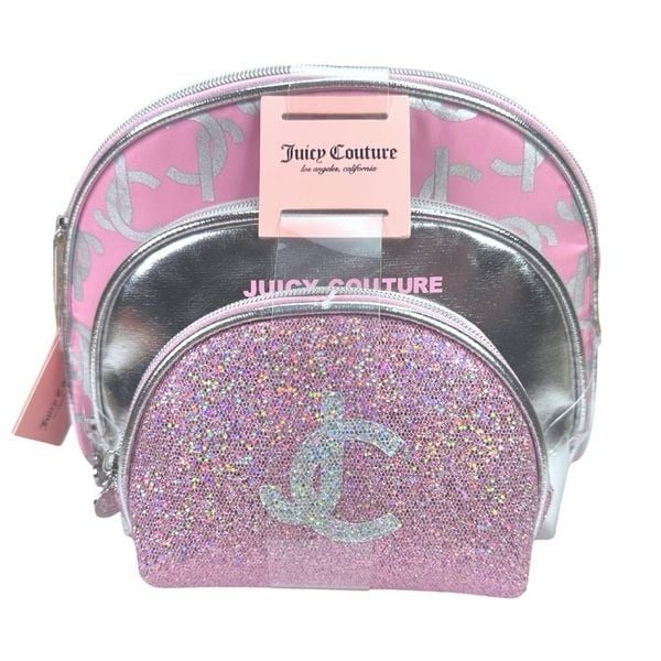 Juicy Couture 3-Piece Dome Travel Set - Pink Sparkle
