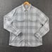 Faherty The Legend Sweater Men 2XL Gray Plaid Flannel Shacket Shirt Soft Layer