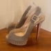 Clearance Christian Louboutin Woven Linen Slingback EU36