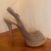 Clearance Christian Louboutin Woven Linen Slingback EU36