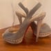 Clearance Christian Louboutin Woven Linen Slingback EU36