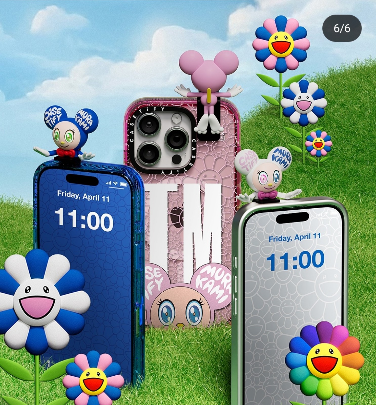 Casetify x Murakami Takeshi MR. DOB Phon case Dangler pink
