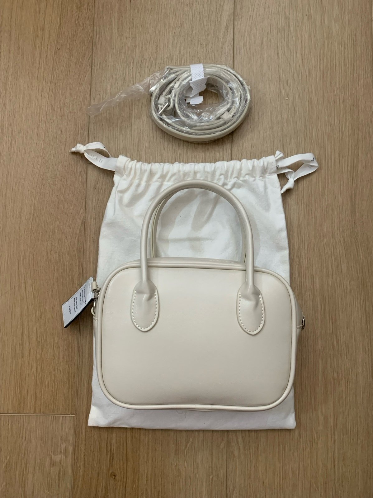 NIEEH Square Bag Mini- Cream