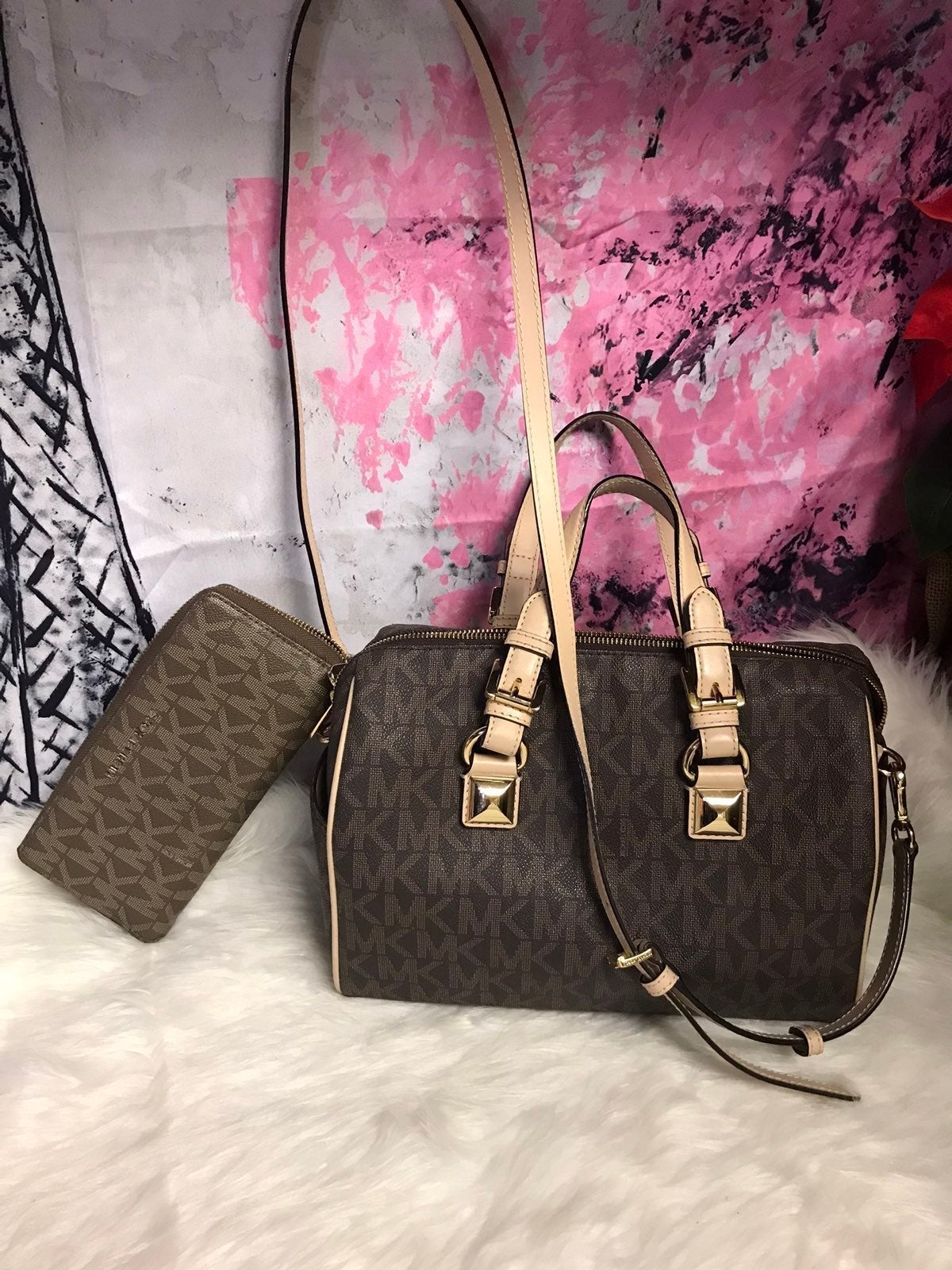 Michael kors Duffle Bag and Large wallet