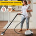 Multi-Purpose Steam Cleaner, Portable Steamer with Trigger Lock Wheels