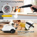 Multi-Purpose Steam Cleaner, Portable Steamer with Trigger Lock Wheels