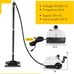 Multi-Purpose Steam Cleaner, Portable Steamer with Trigger Lock Wheels