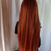 Ginger copper lace front wig