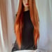 Ginger copper lace front wig