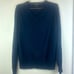 Banana Republic Navy Blue Luxury Blend Silk Cashmere V-Neck Sweater Size Medium