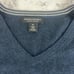 Banana Republic Navy Blue Luxury Blend Silk Cashmere V-Neck Sweater Size Medium