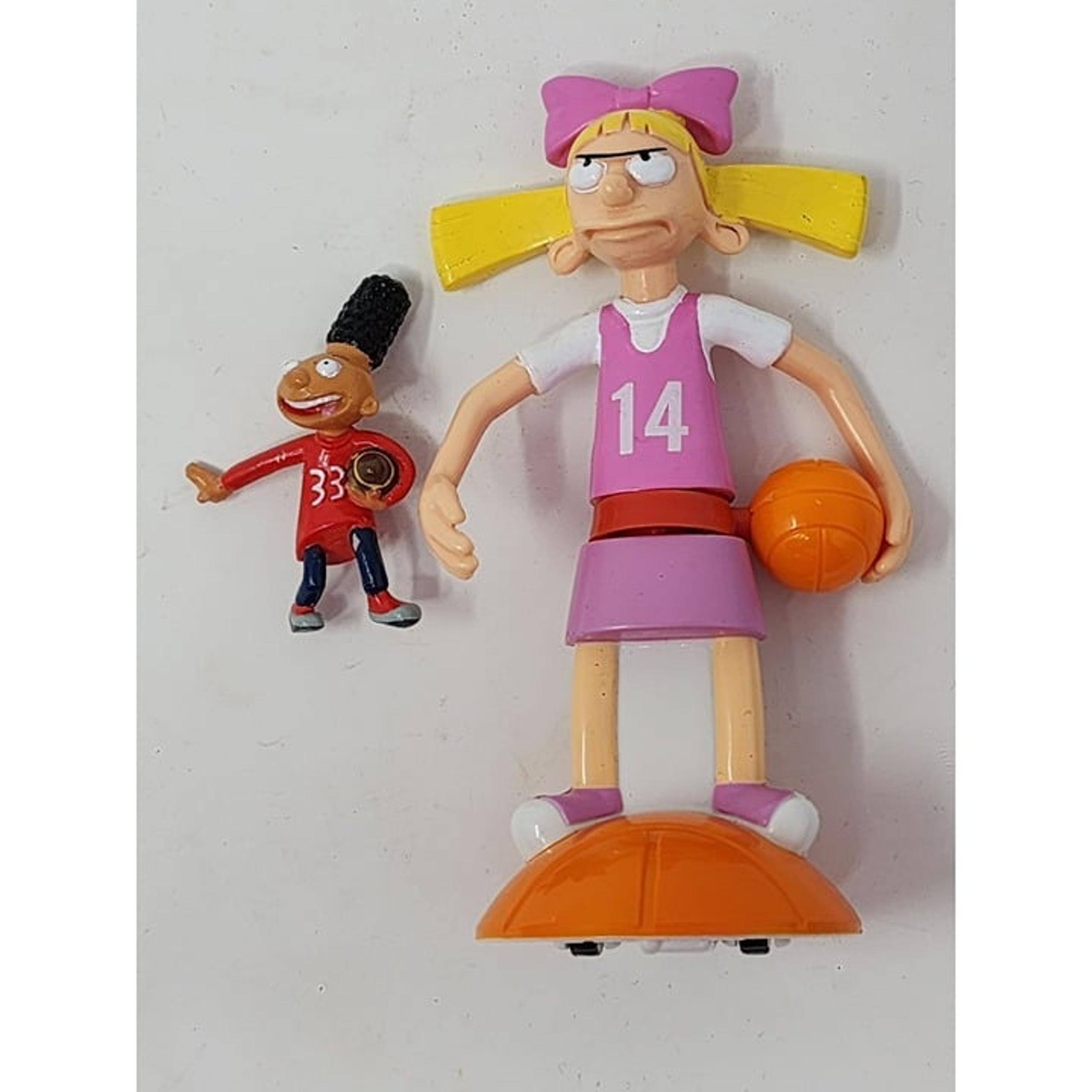 Vintage Nickelodeon 2003 Wendys Hey Arnold Helga And Gerald Toys