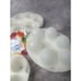Vintage Jello Jigglers Easter Egg Mold Shots Shooters White Clear Smooth (3) New