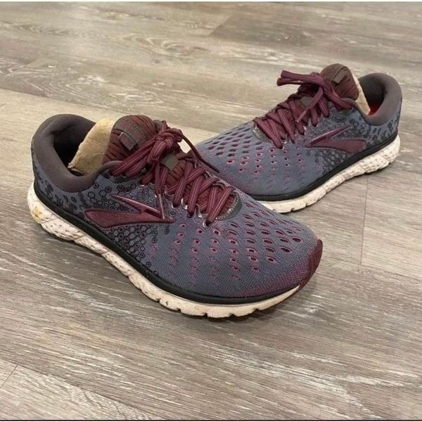 Brooks Glycerin Purple Athletic Workout Shoes Women 7.5