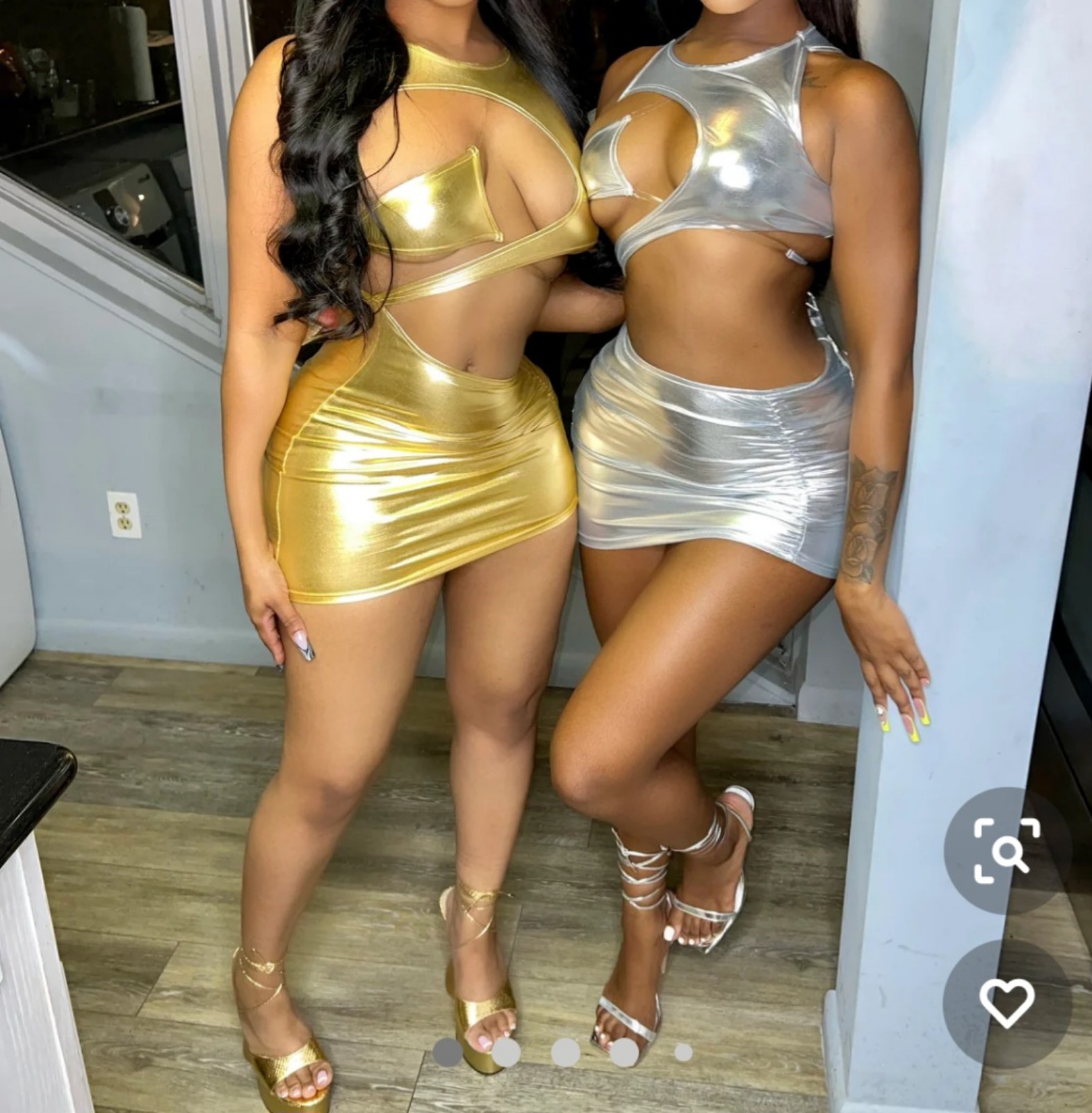 Women Sexy Dress Open Front