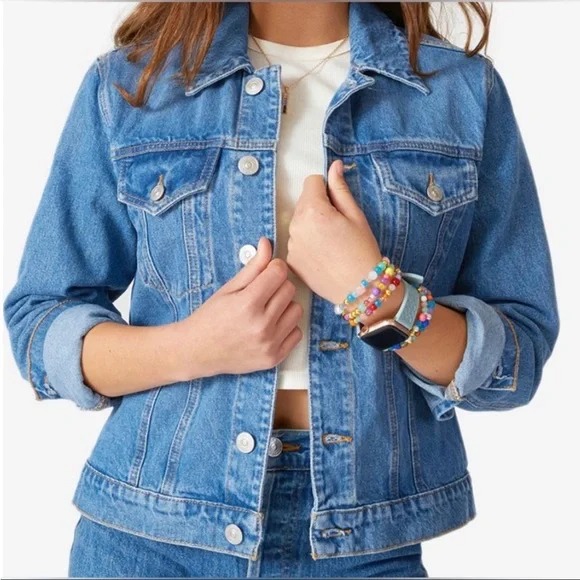 Hudson Jeans Denim Trucker Jacket - L/XL