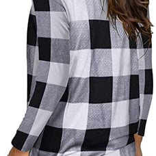 deqiang Women's Fall Long Sleeve V Neck T Shirts Casual Loose Fit Tunic Tops
