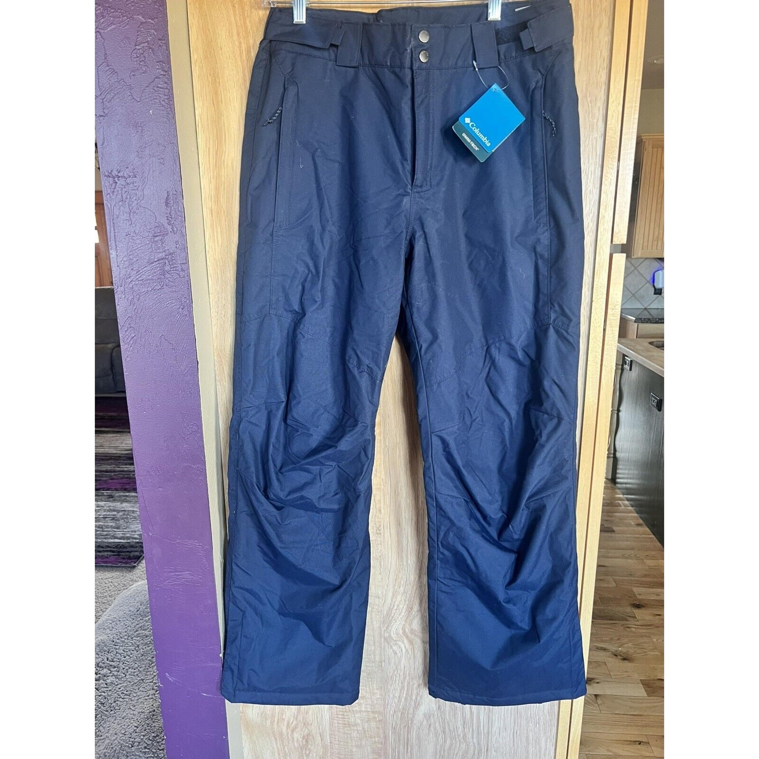 Columbia Ski Trousers Mens Size Medium Blue Snowboard Snow Pants Omni Tech