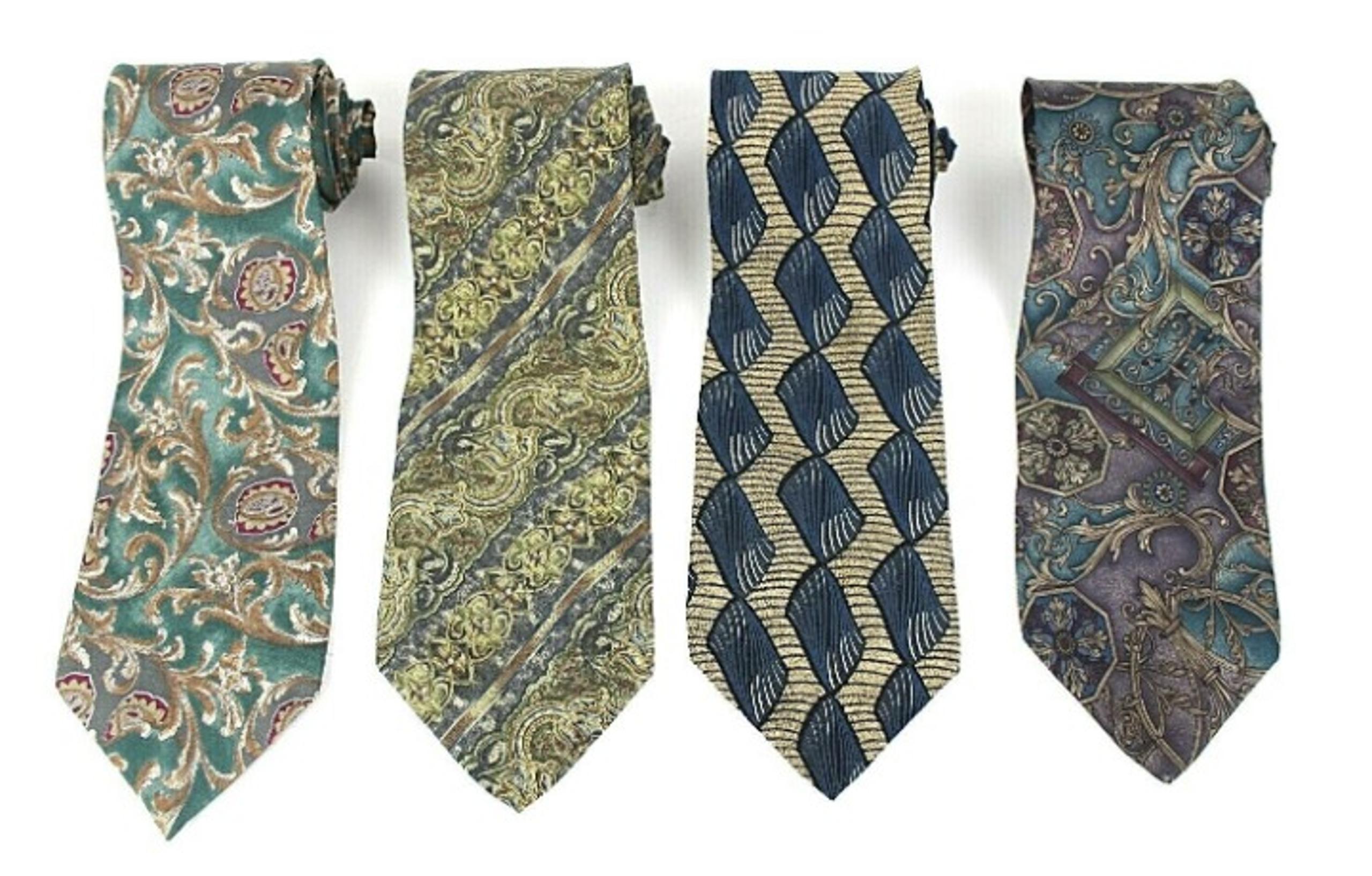Bill Blass Mens 4 Silk Designer Ties 430