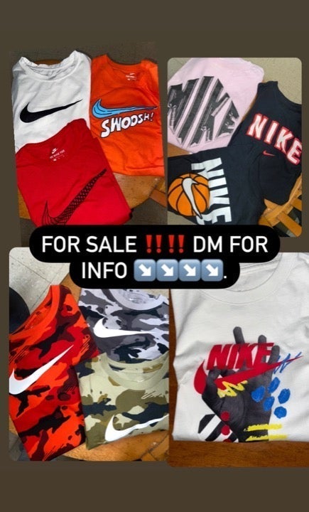 10 Nike Kid Size Graphic Design Tshirts