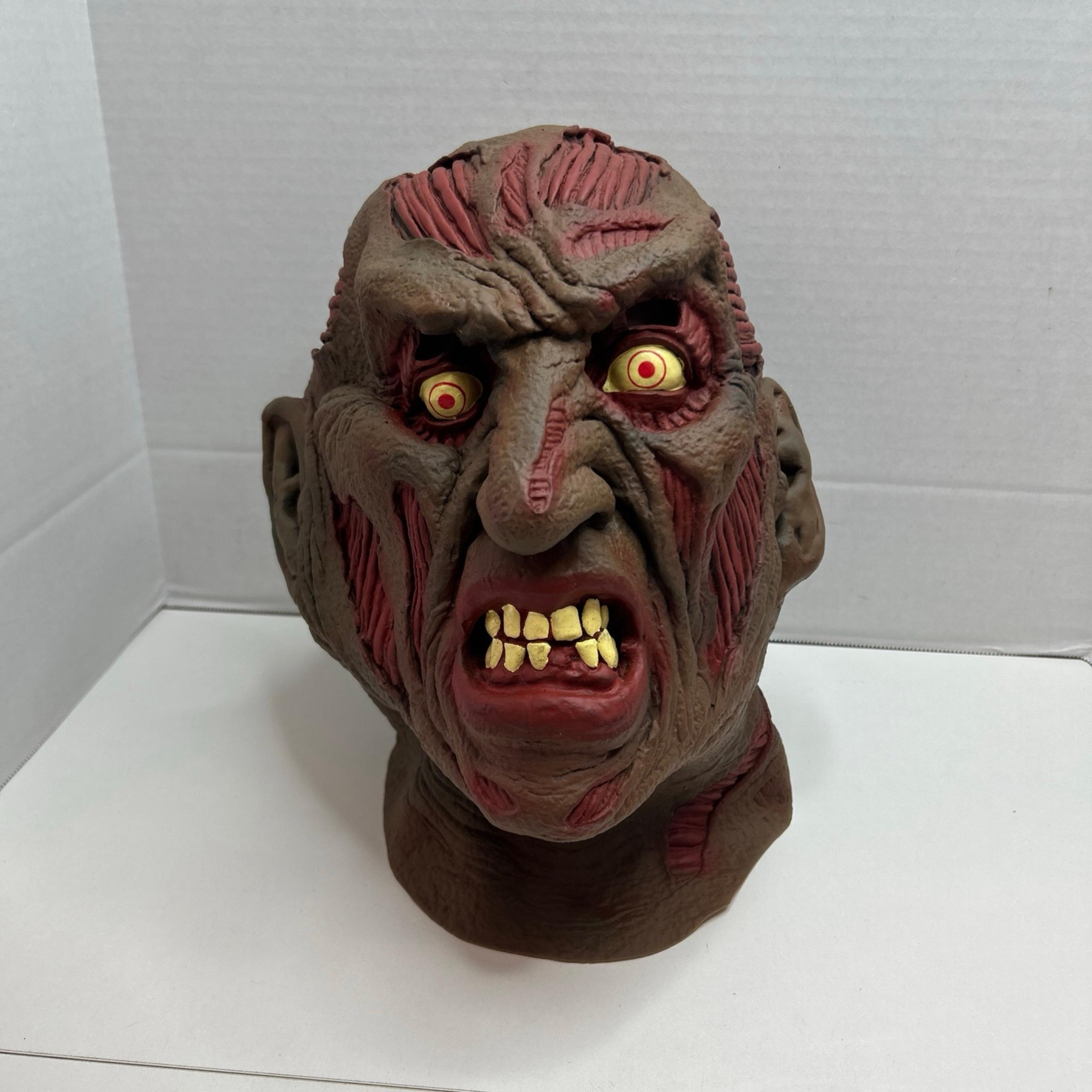 VTG Freddy Krueger Nightmare on Elm Street Full Face Rubber Mask 1995 New Line
