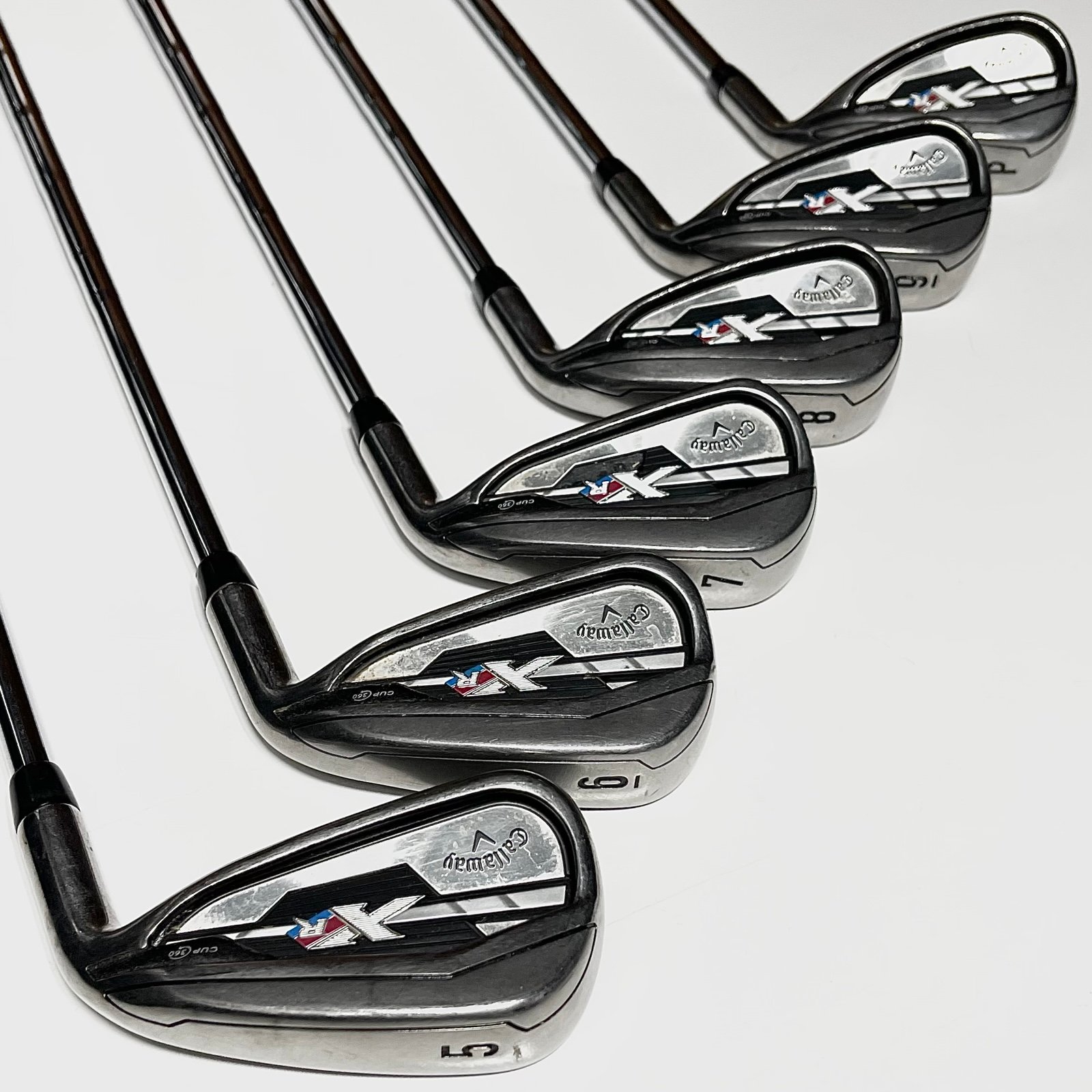 Callaway XR Iron Set 5-9, PW Right Handed Stiff Flex Steel Shafts