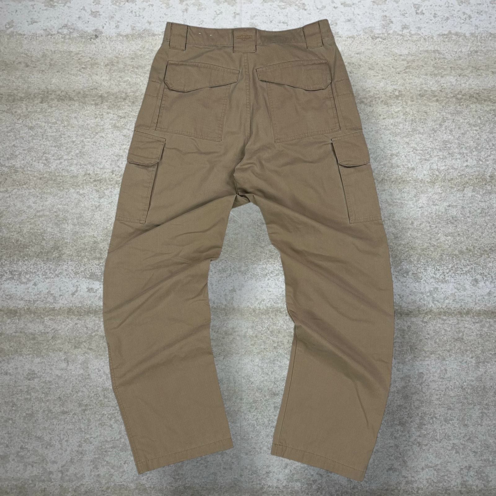 Vintage Tru Spec Tactical Pants Double Knees Tan Baggy Wide Leg Fit Cargos 90s
