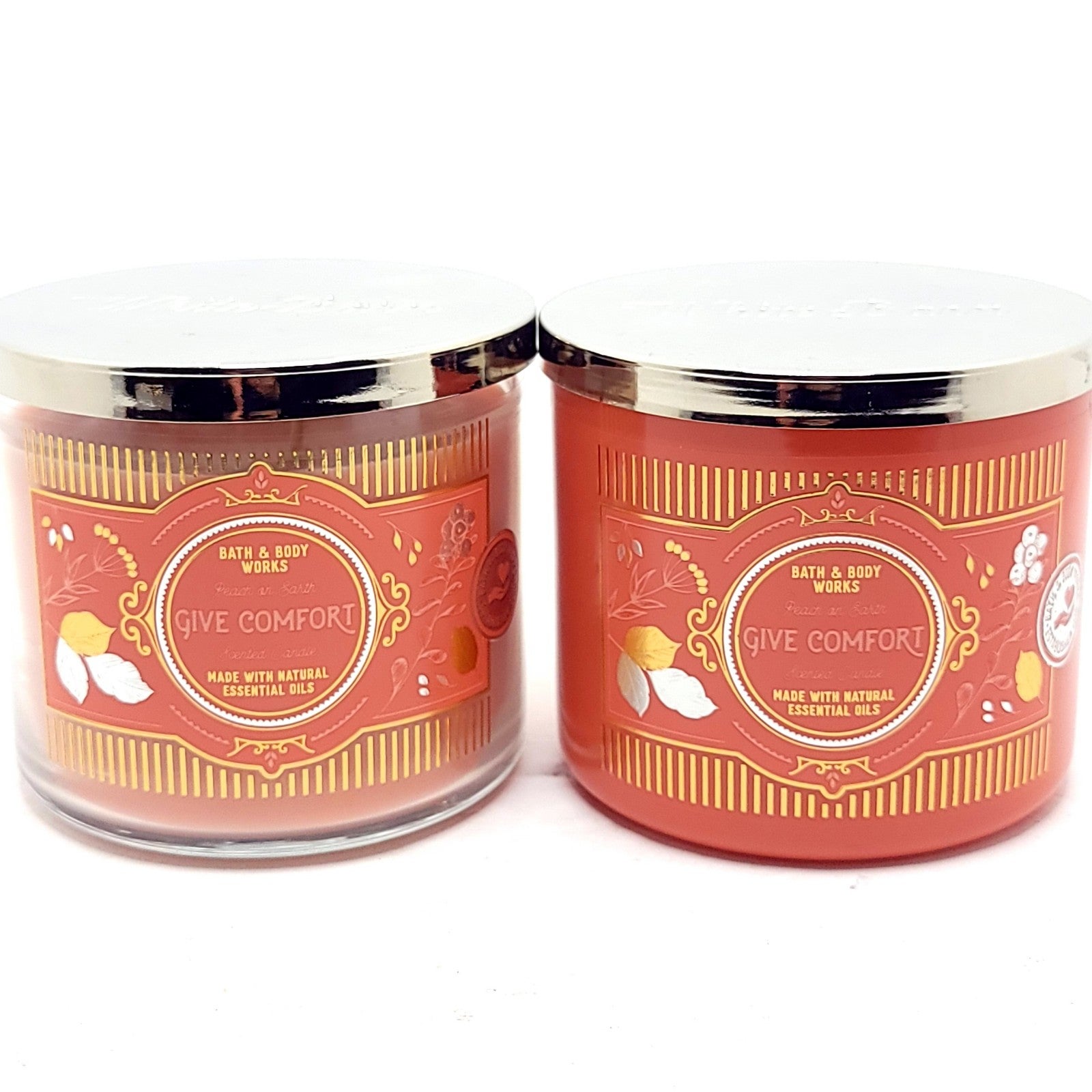 Bath and Body Works candles Peach On Earth large 14.5oz 3-wick Candles 2-pack