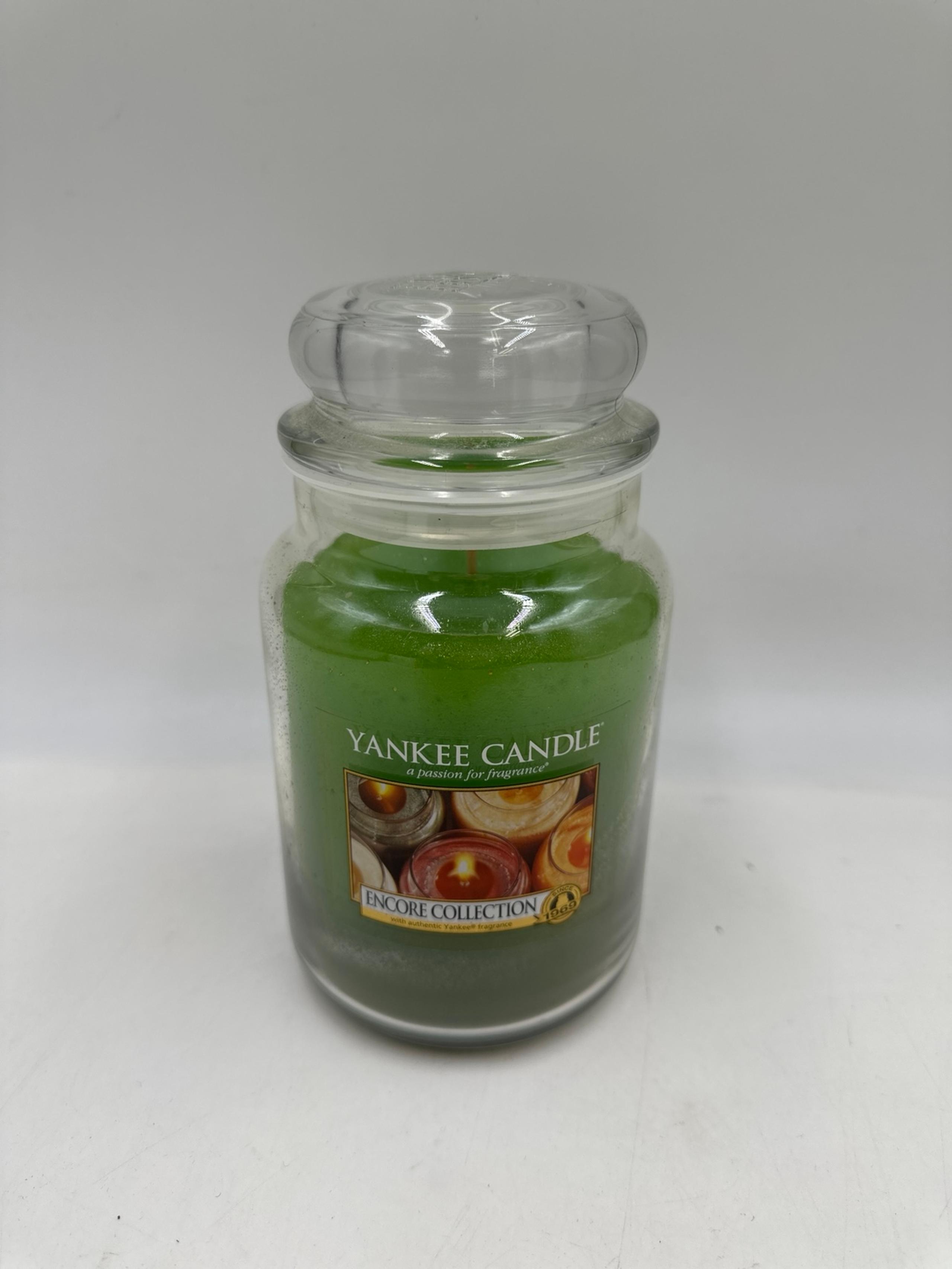 Rare Retired Key Lime Pie Yankee Candle 22 Ounce Glass Jar Candle With Lid