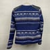 NWT Long Tall Sally Aztec Print Biker Jacket Women's 6 Blue Black Pockets Zipper
