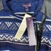 NWT Long Tall Sally Aztec Print Biker Jacket Women's 6 Blue Black Pockets Zipper