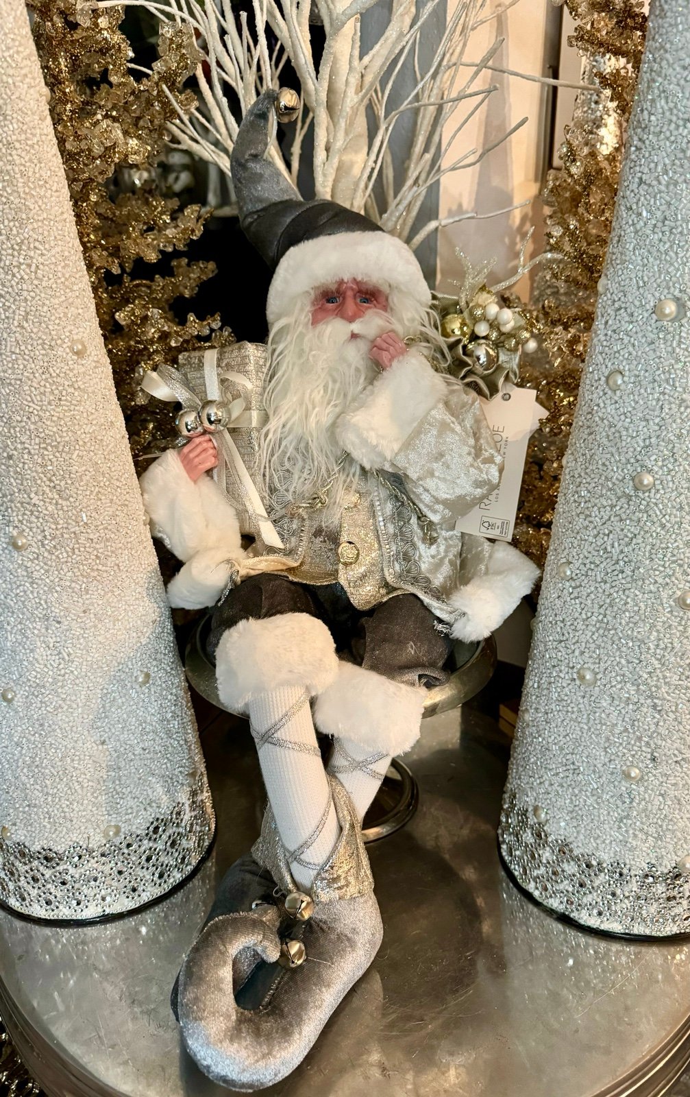 Elegant Christmas Santa Poseable Doll Fairy 18” Tall New