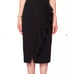 Ted Baker Oden Black Ruffle Detail Pencil Skirt