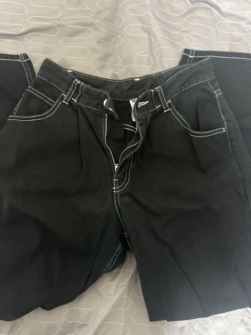 Black Denim Pants - Straight & Tapered