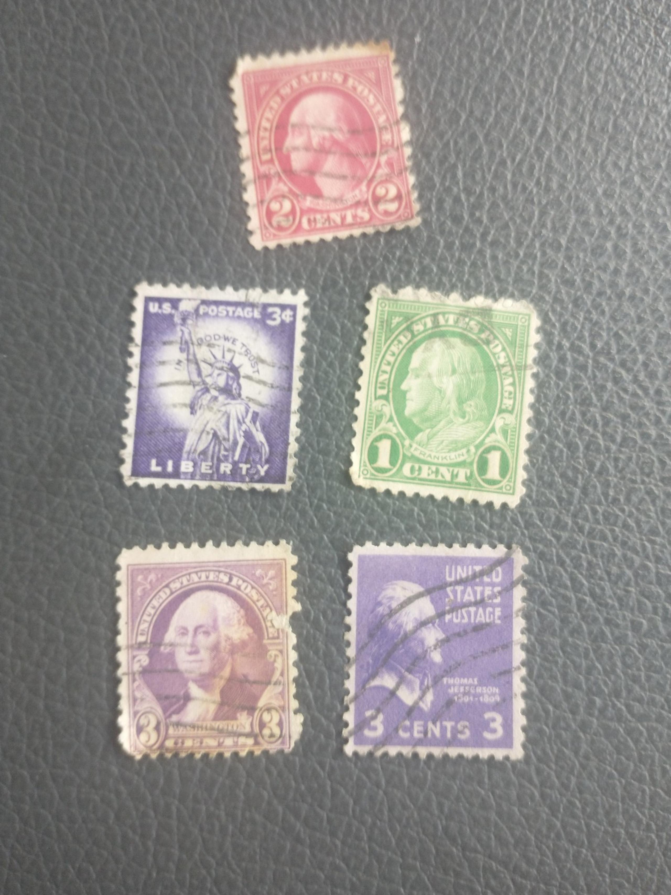 Old vintage stamps