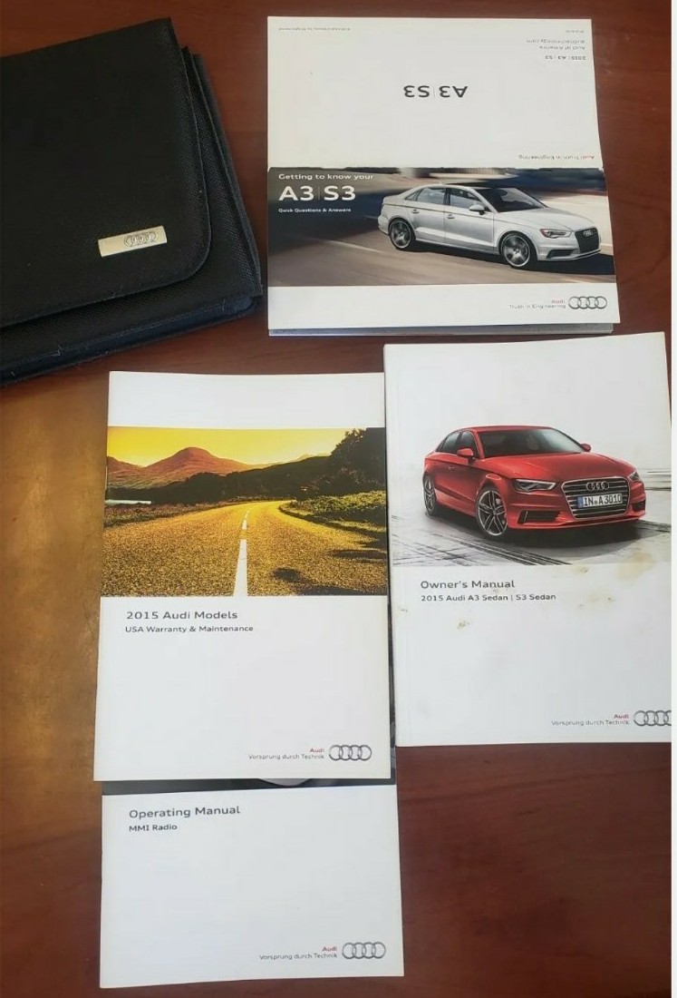 2015 Audi A3/S3 Owners Manual with case