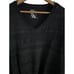 Pronto Uomo Sweater Black V-Neck Long Sleeve Multi Pattern Design Cotton XL