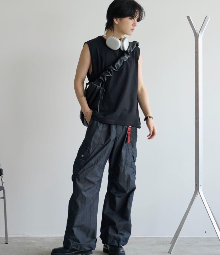 ［Mサイズ］C/N WASHER CURVED FLARE WIDE CARGO WYM LIDNM】C/N WASHER CURVED FLARE WIDE