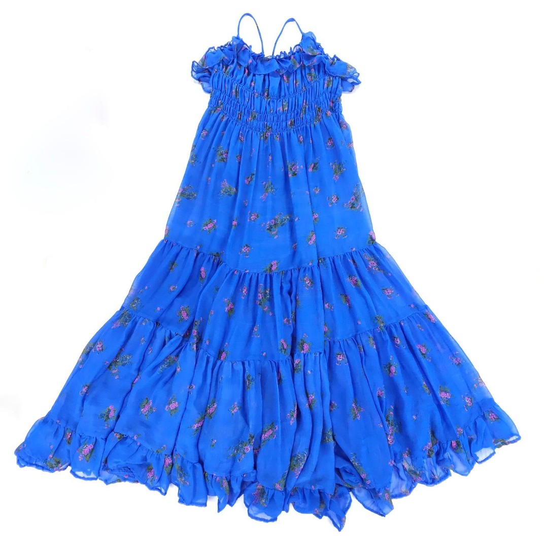 NEW Free People Cloud Nine Maxi Dress Ruffled Romantic Tiered Boho Soft Girl