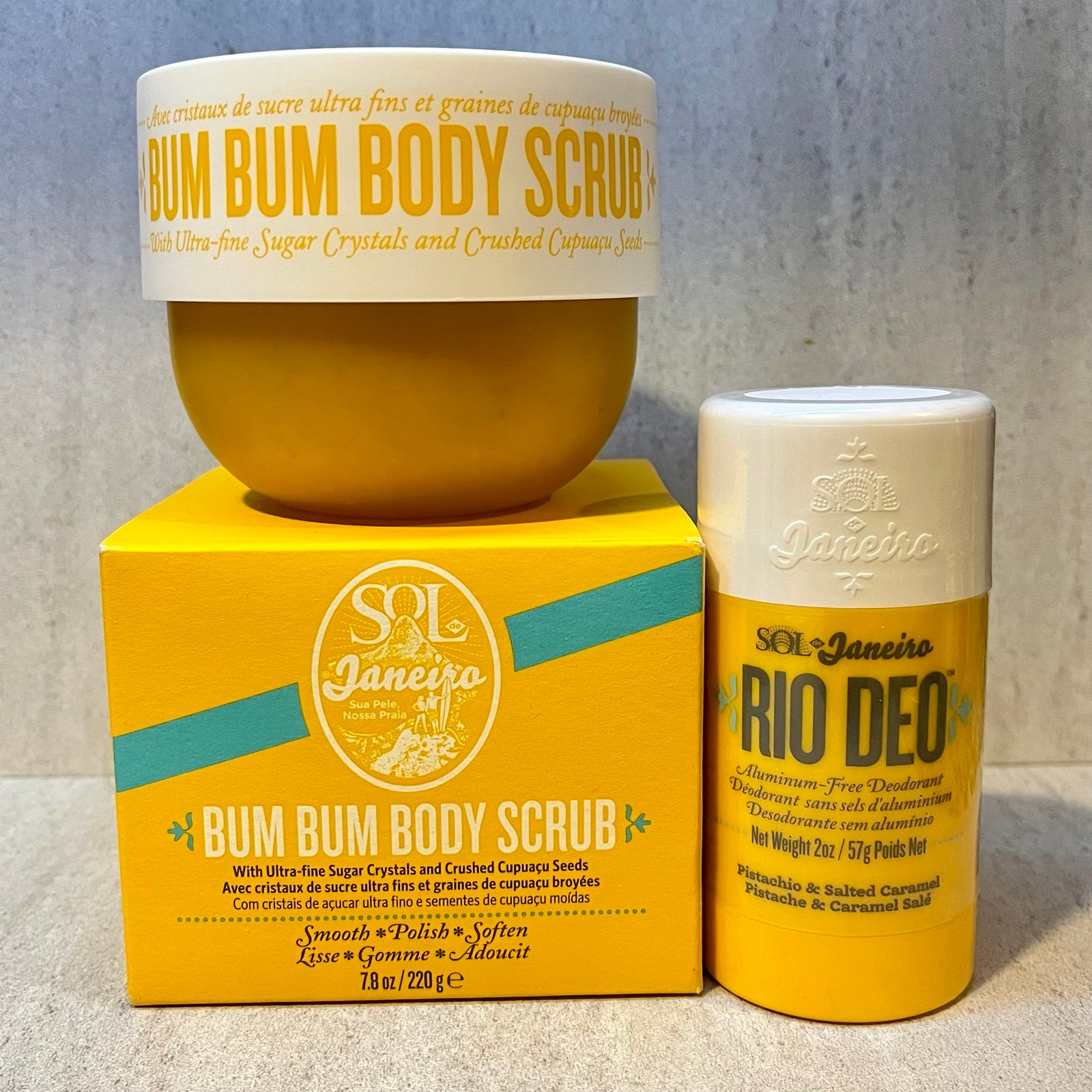 Bum Bum Body Scrub + Rio Deo Deodorant BNIB