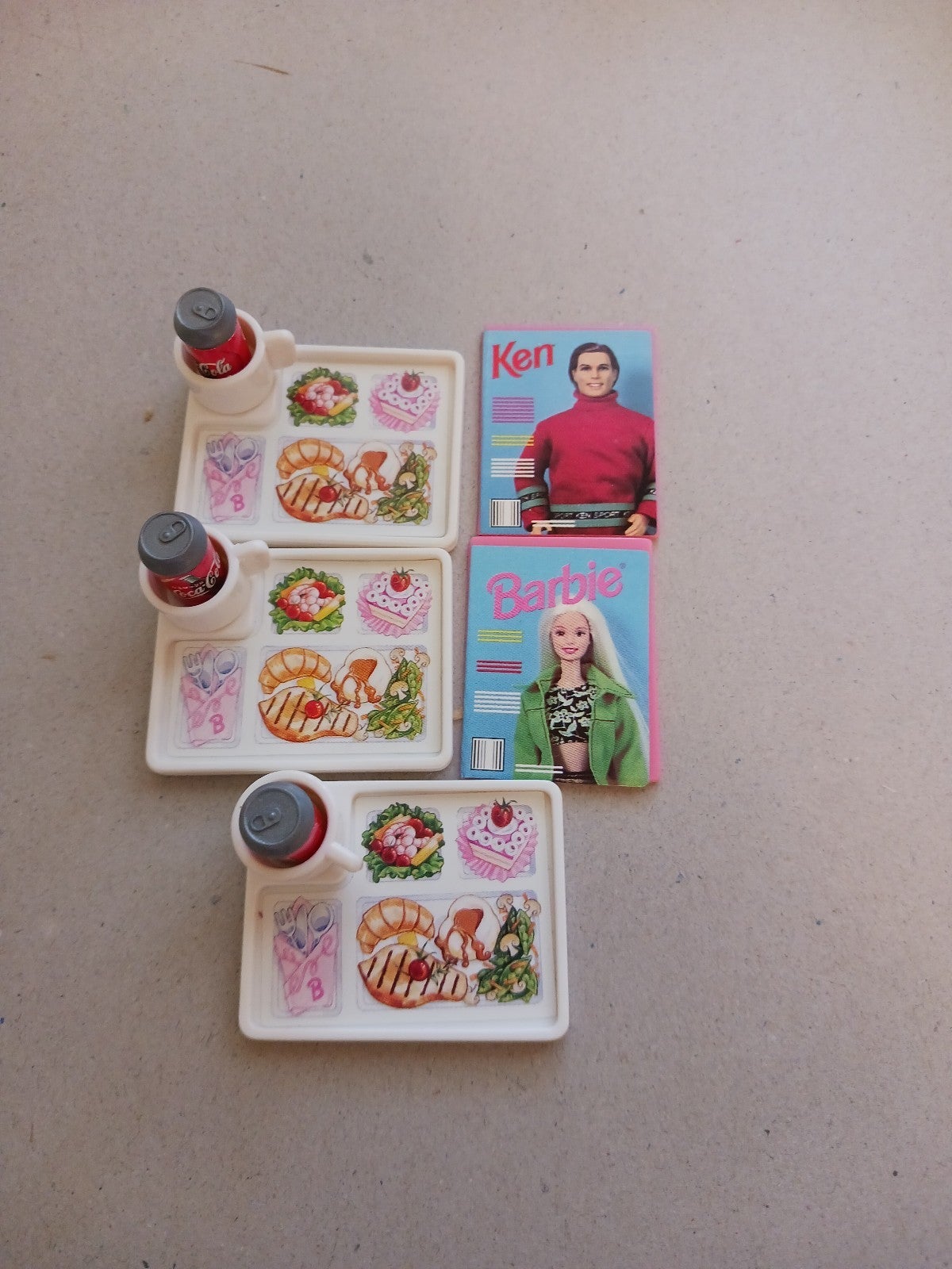 Barbie airplane flight tray accessories