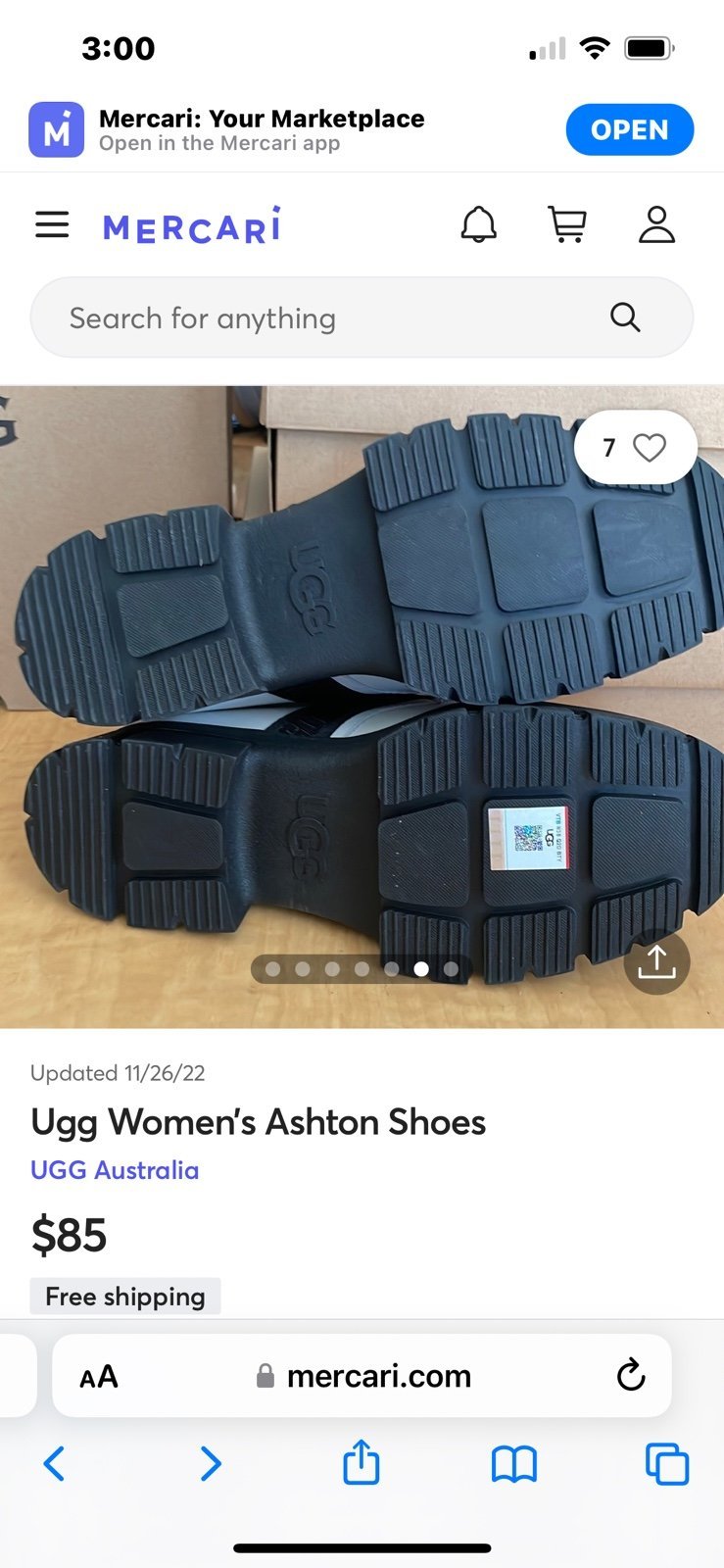 Ugg white Ashton shoes