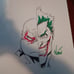 Teenage mutant ninja turtles Raphael/joker original sketch Eddie nunez signedCOA