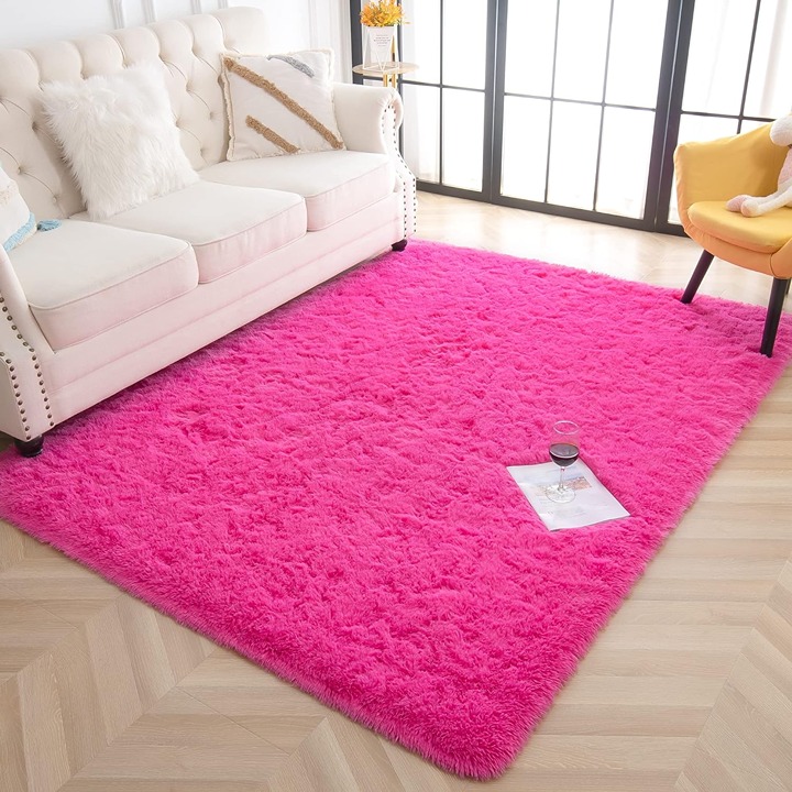 Super Soft Fluffy Area Rugs for Bedroom Living Room Shaggy Floor Carpets, 4' x6'
