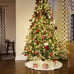 48 White Soft Christmas Tree Skirts