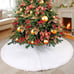 48 White Soft Christmas Tree Skirts