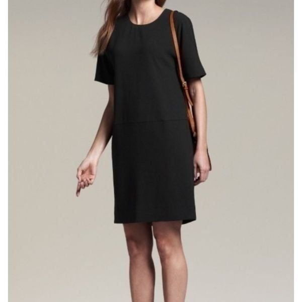 MM Lafleur The Silvia Dress Black Career Shift sz XS
