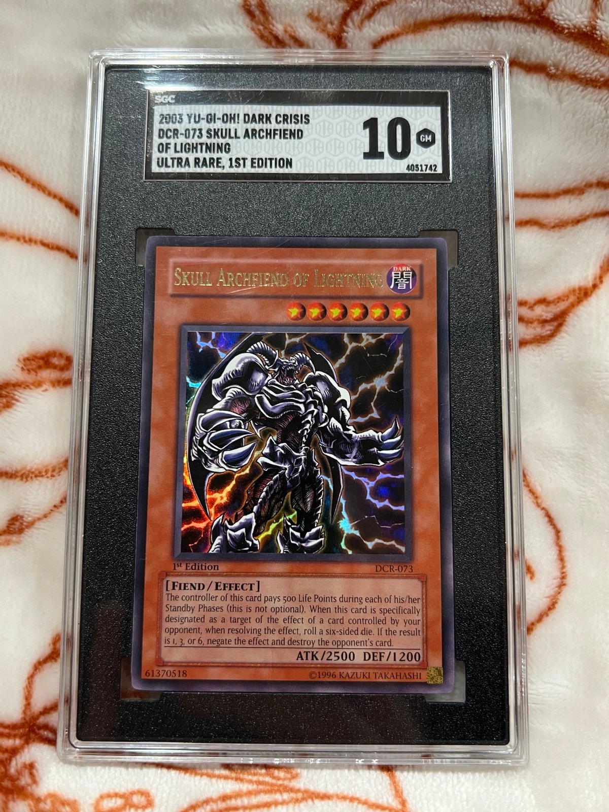Yugioh Skull Archfiend Of Lightening 1st Ed