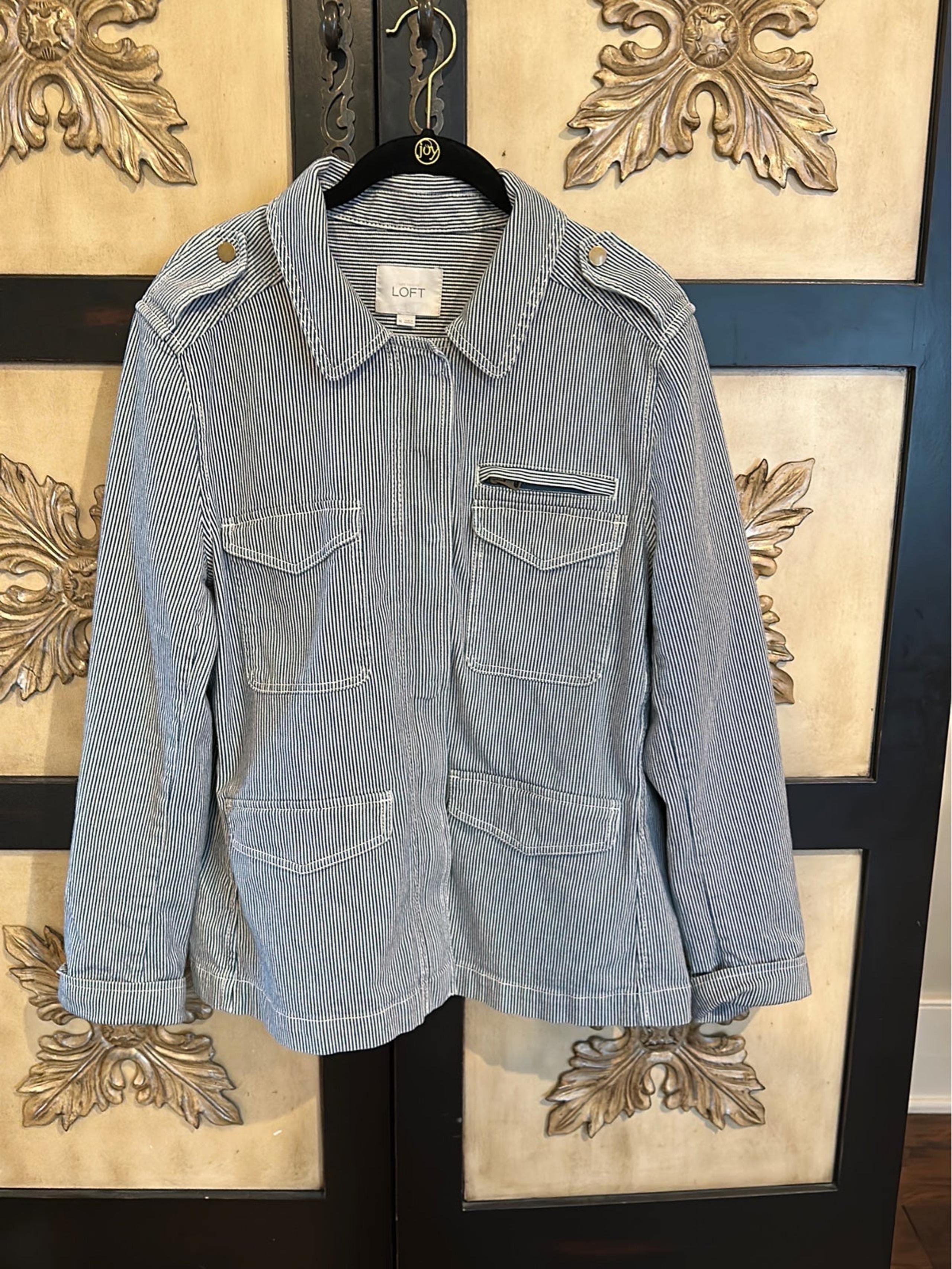 Ann Taylor LOFT zipper jean jackets